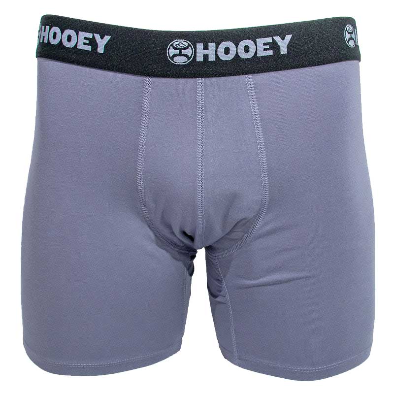 Hooey Men's Boxer Briefs Black & Grey 2 Pack