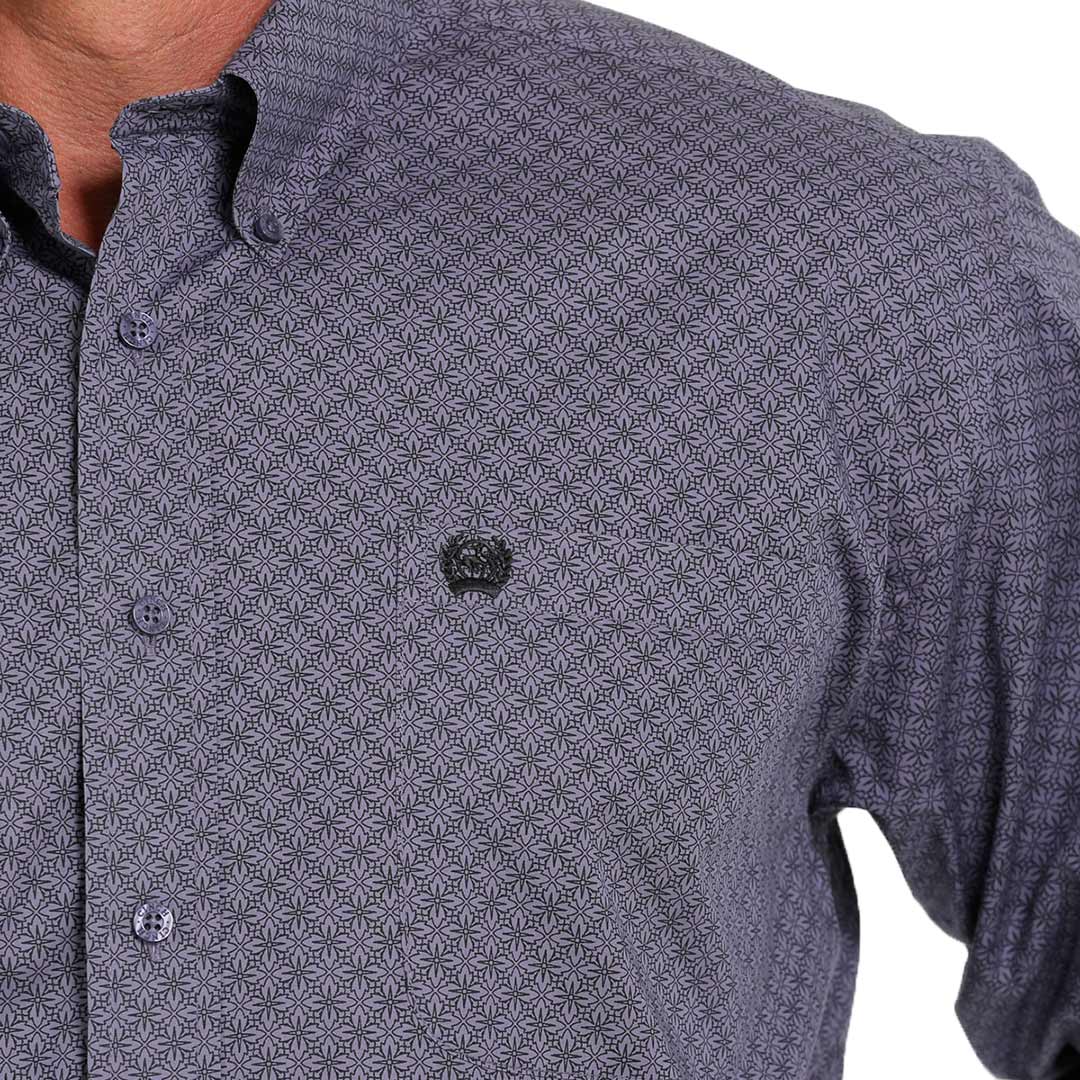 Cinch Men's Medallion Print Button-Down Shirt