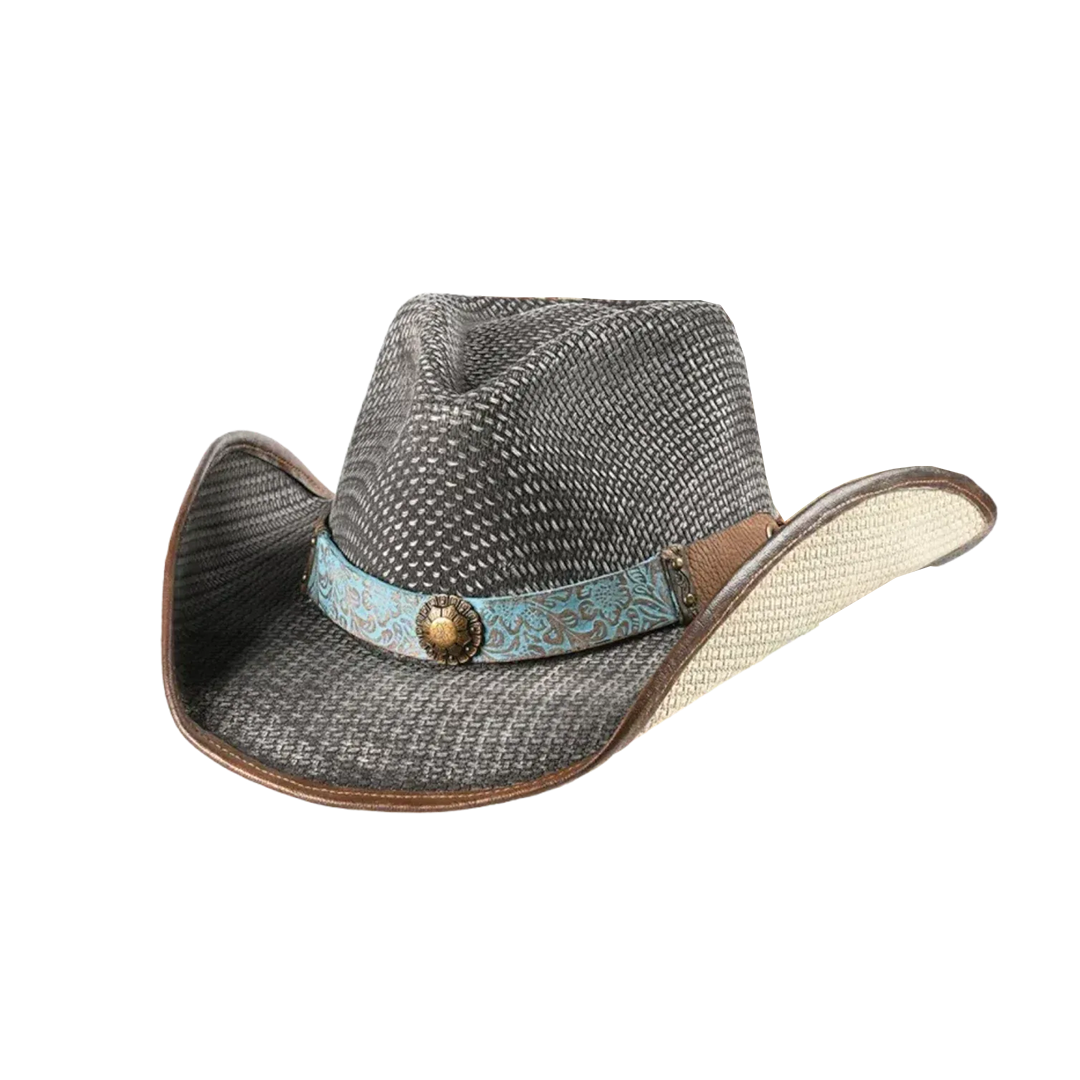 Chapeau de cowboy Justin en paille Hazer unisexe