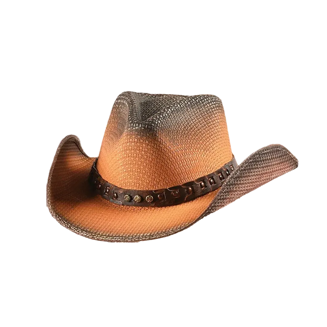 Chapeau de cowboy Justin en paille Hazer unisexe