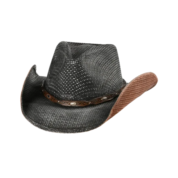 Chapeau de cowboy Justin en paille Hazer unisexe