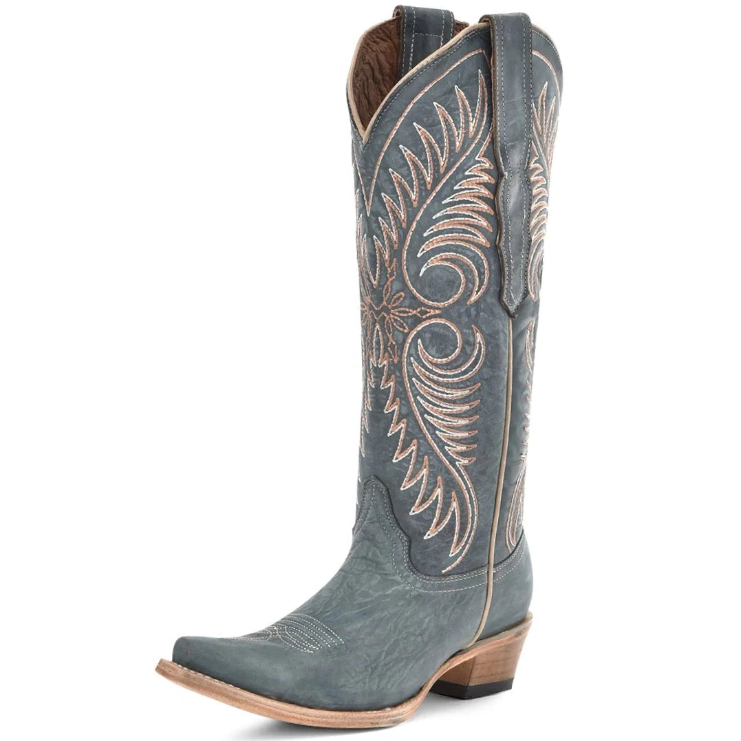Bottes de cowboy Circle G pour femme brodées effet vieilli