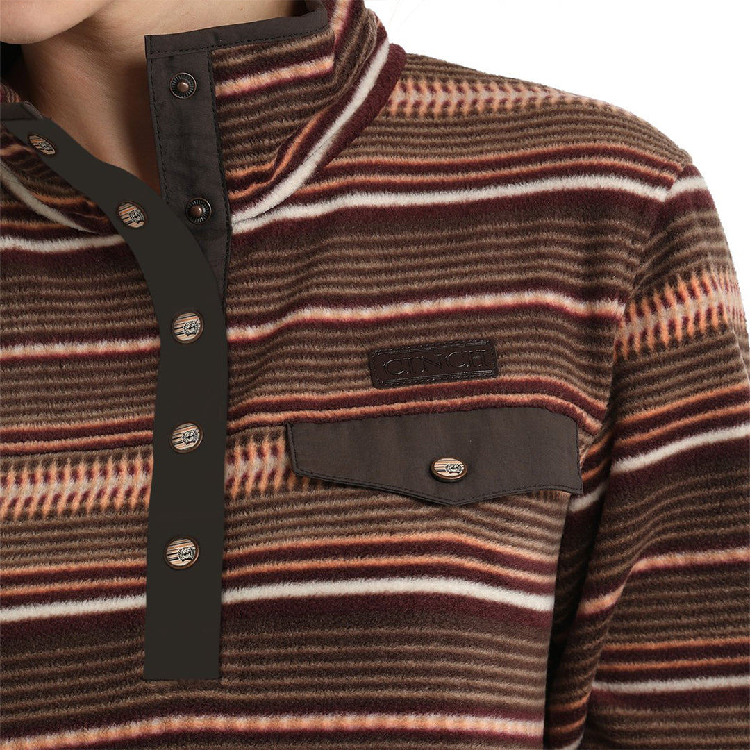 Cinch Pull en molleton rayé pour femme