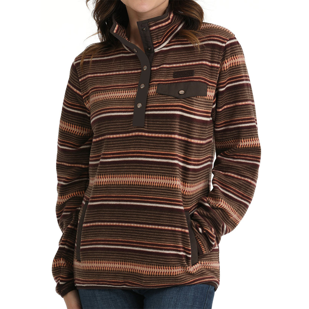 Cinch Pull en molleton rayé pour femme