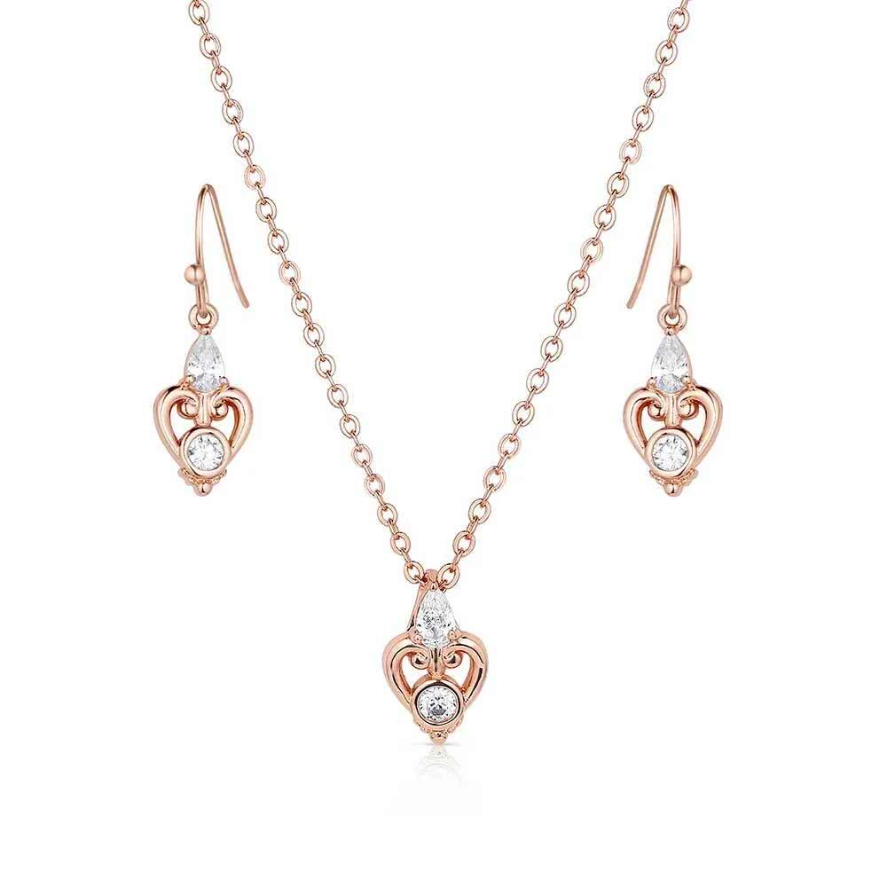 Montana Silversmiths Elegant Embrace Crystal Jewelry Set