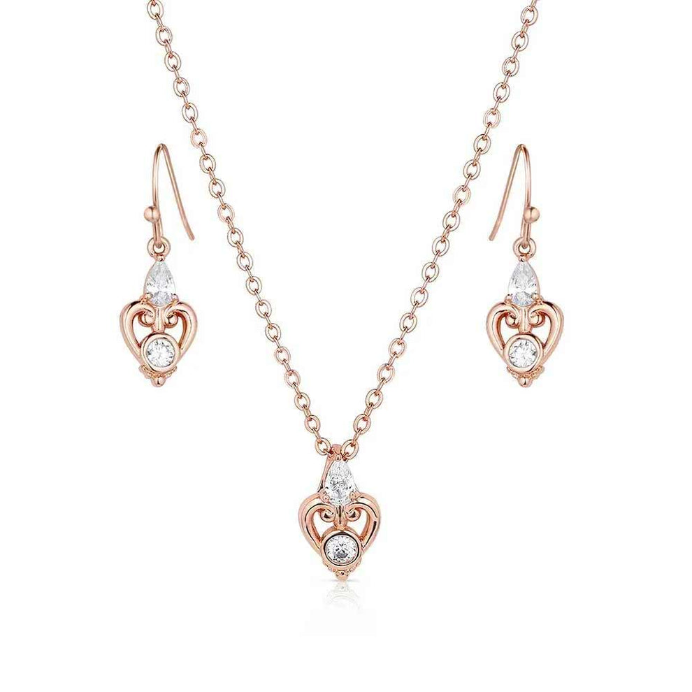 Montana Silversmiths Elegant Embrace Crystal Jewelry Set