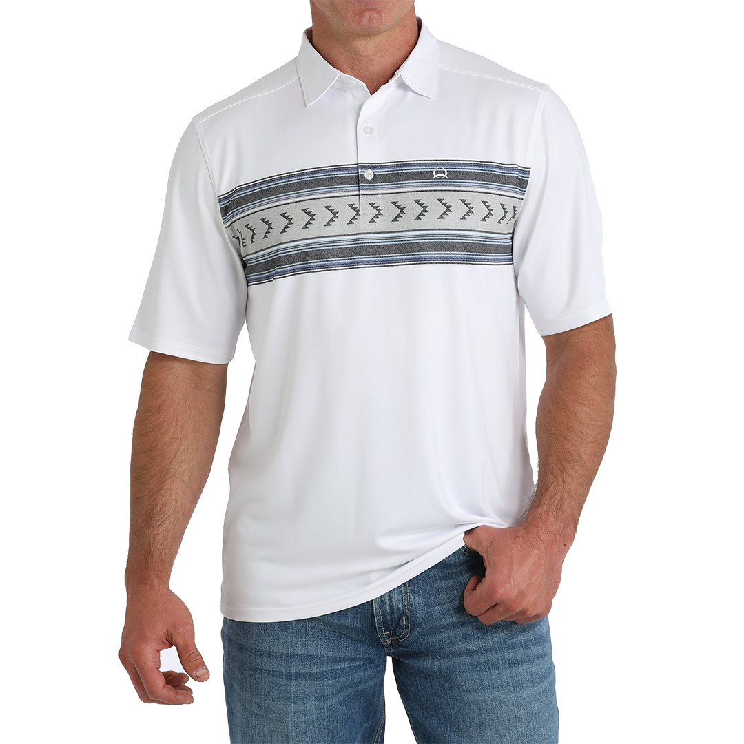 Cinch Men's Geometric Print Polo