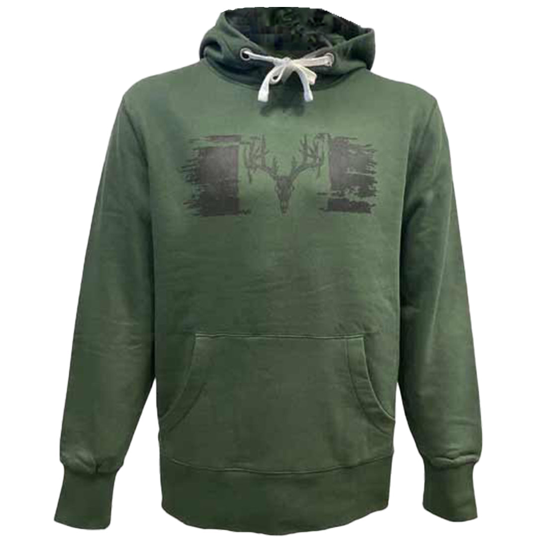 Off The Grid Men's Skull Flag Hoodie