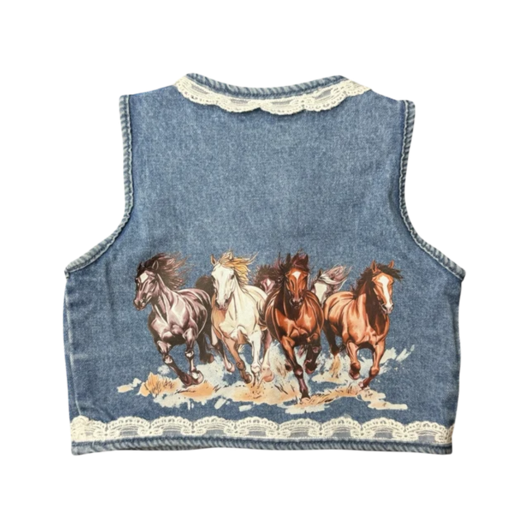Chemise nouée de cow-girl Out West pour bébé fille Shea