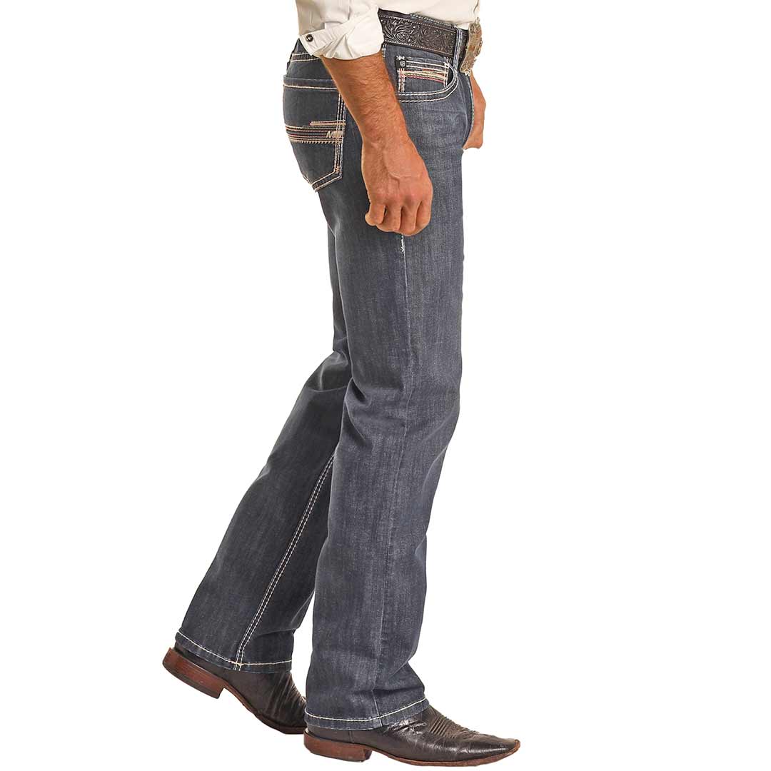 Rock & Roll Denim Men's Slim Fit Stretch Straight Leg Jeans
