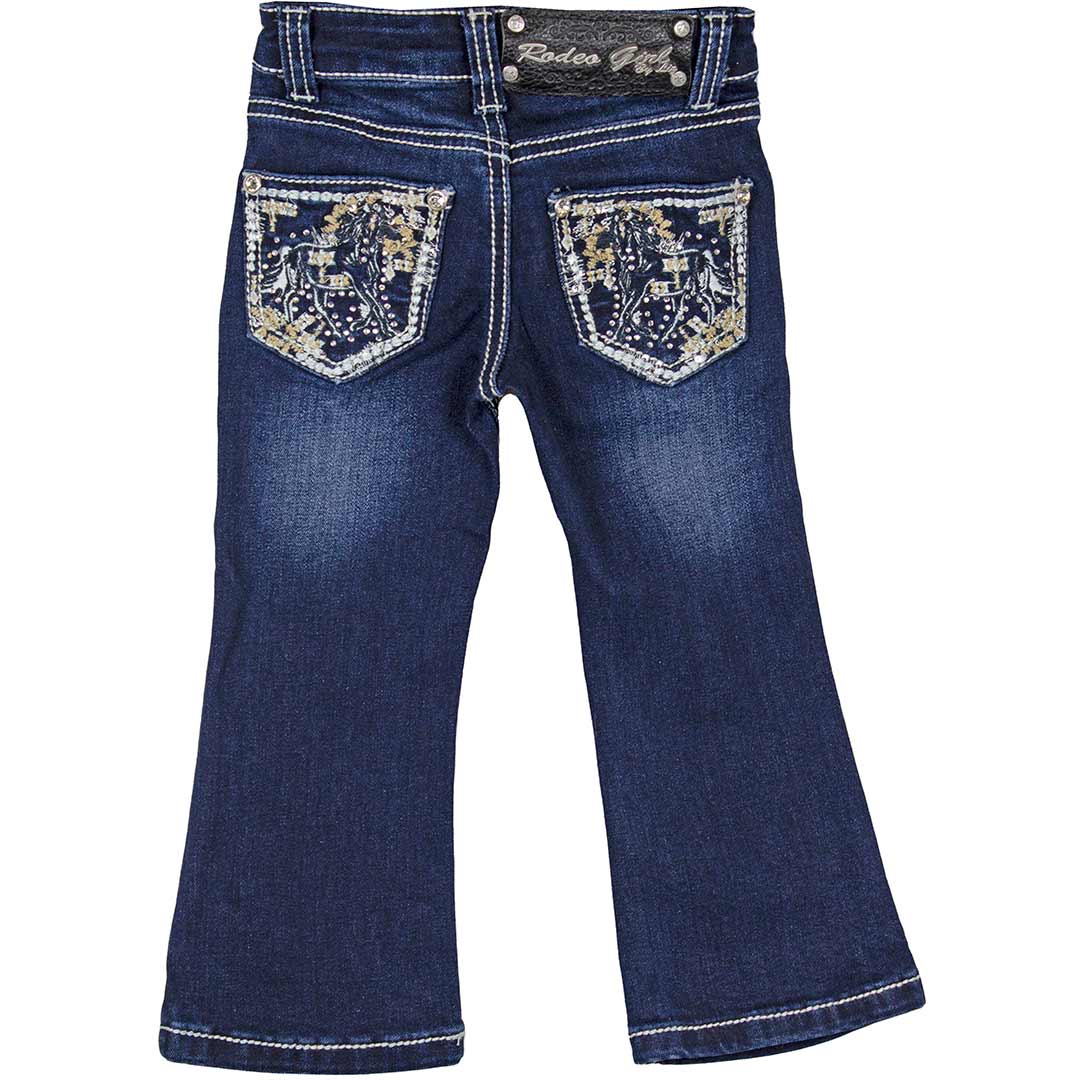 Rodeo Girl Toddler Girls' Horse Bootcut Jeans