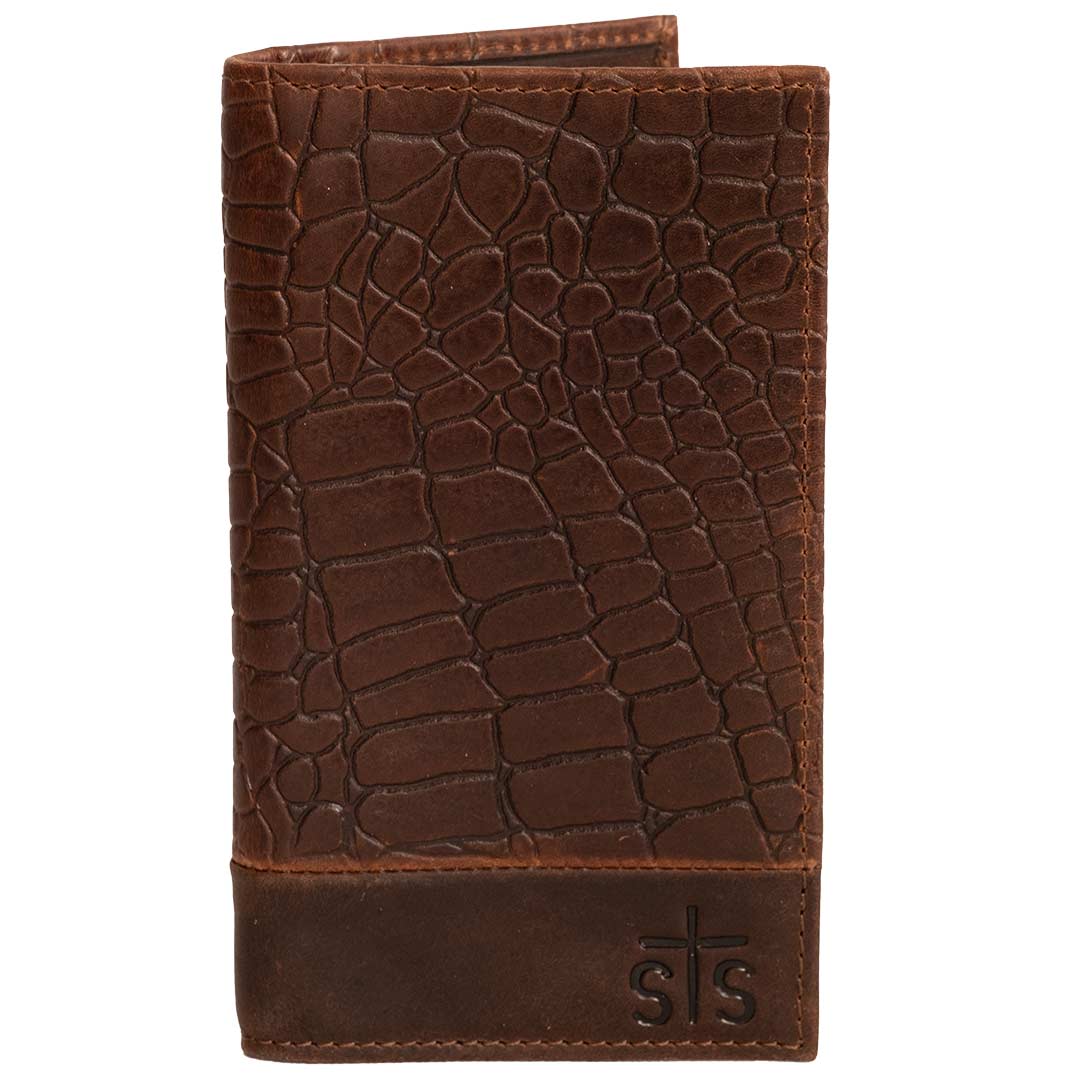 STS Ranchwear Men's Catalina Croc Bifold Wallet