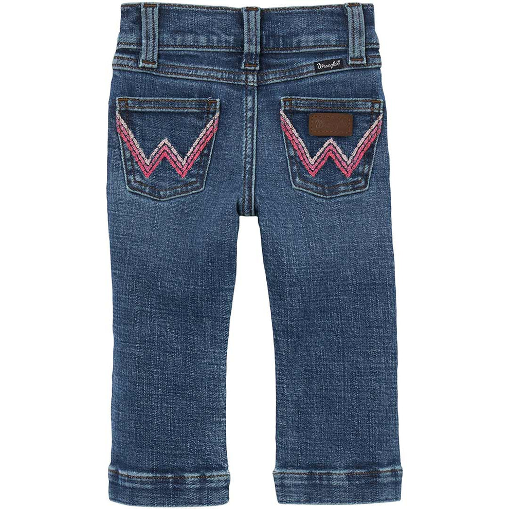 Wrangler Baby Girls' W Stitched Bootcut Jeans