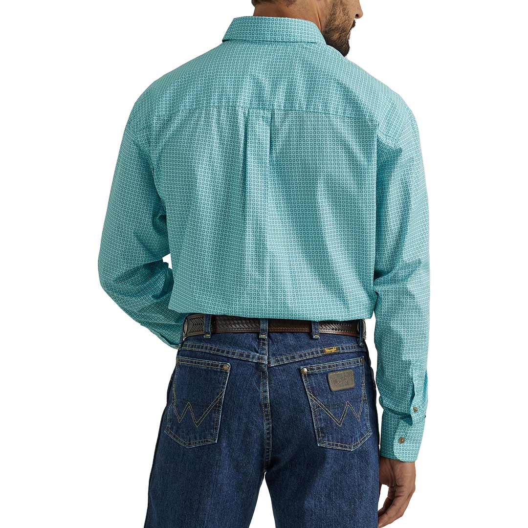 Wrangler Men's George Strait Geometric Print Button-Down Shirt