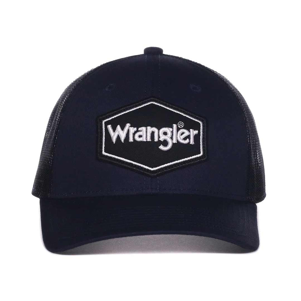 Wrangler Men's Hexagon Logo Patch Snap Back Cap