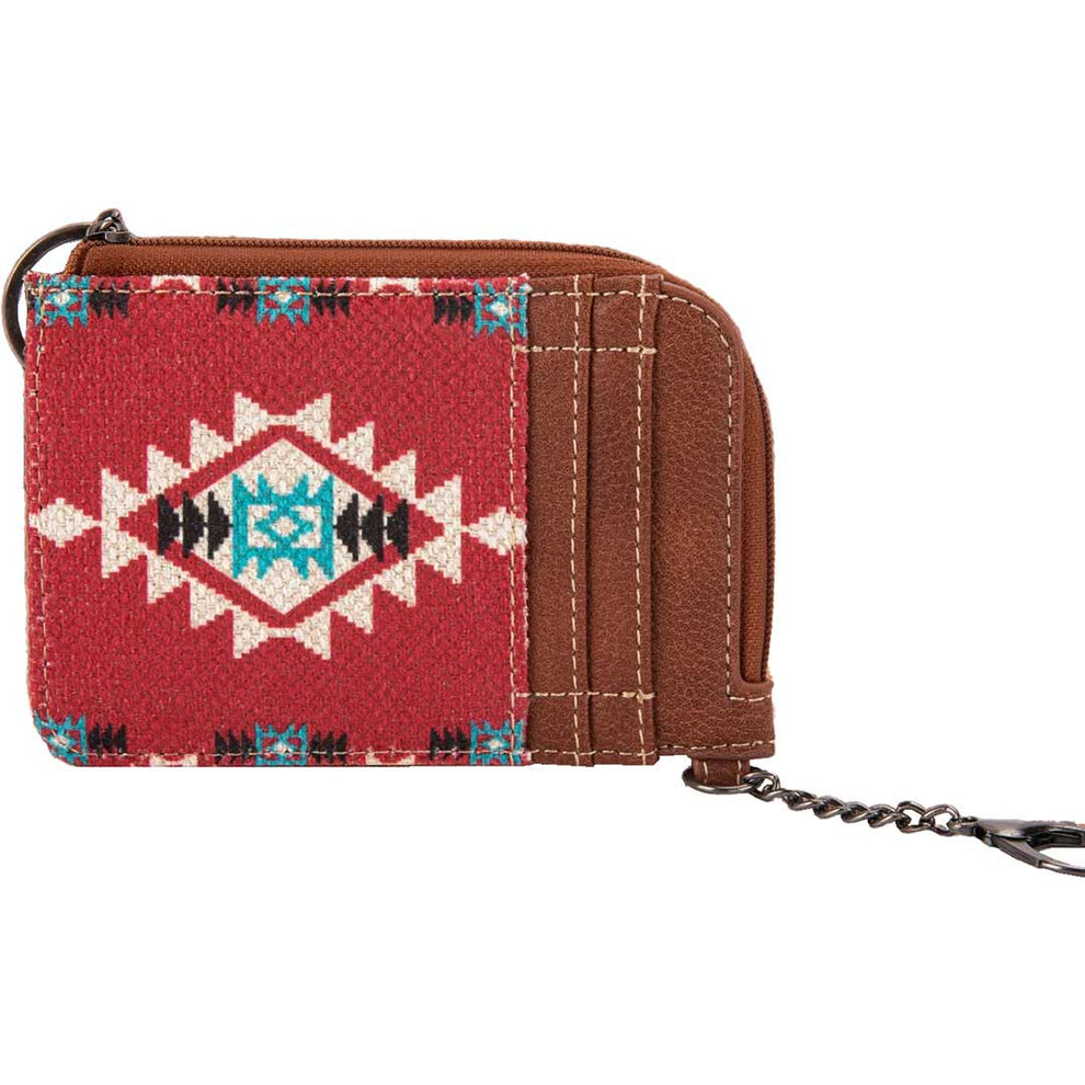 Wrangler Southwestern Art Print Mini Zip Card Case