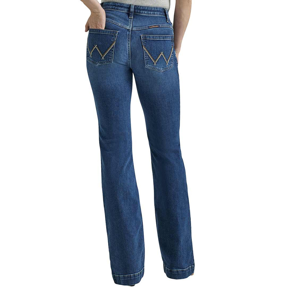 Wrangler Women's Ultimate Riding Mid Rise Willow Trouser Jeans