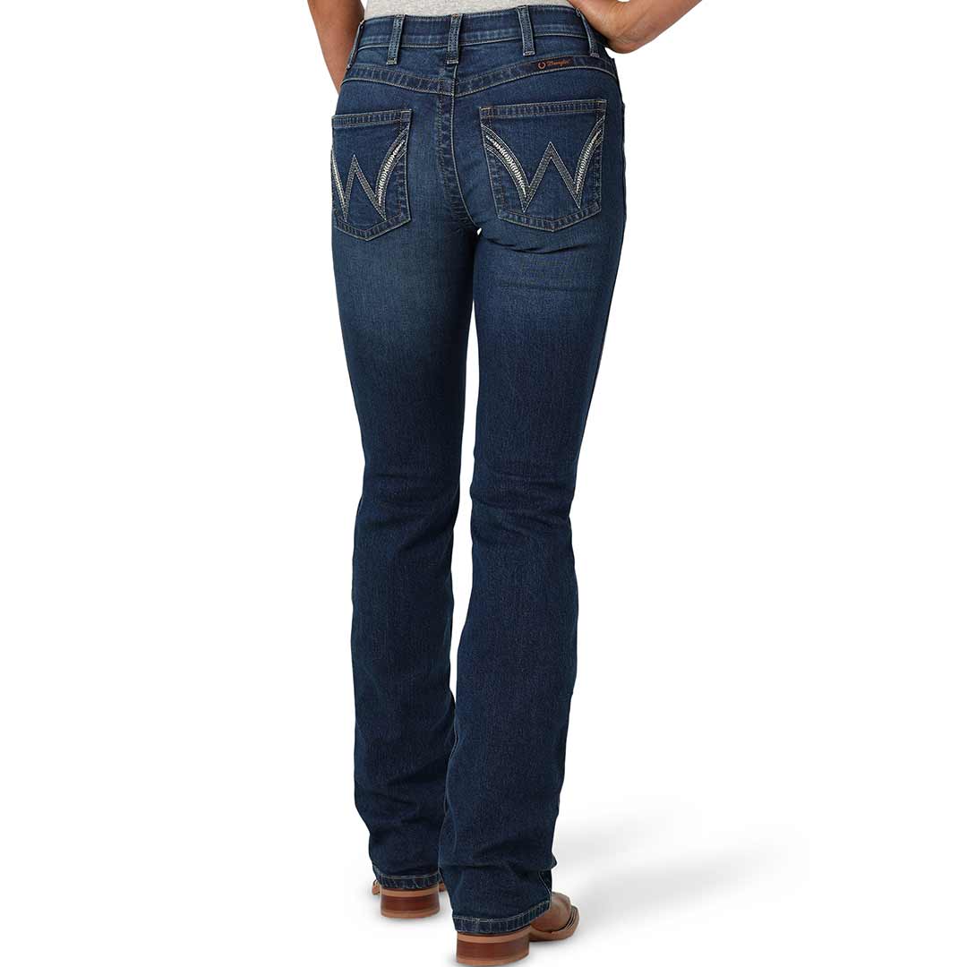 Wrangler Women's Ultimate Riding Q-Baby Mid Rise Bootcut Jeans