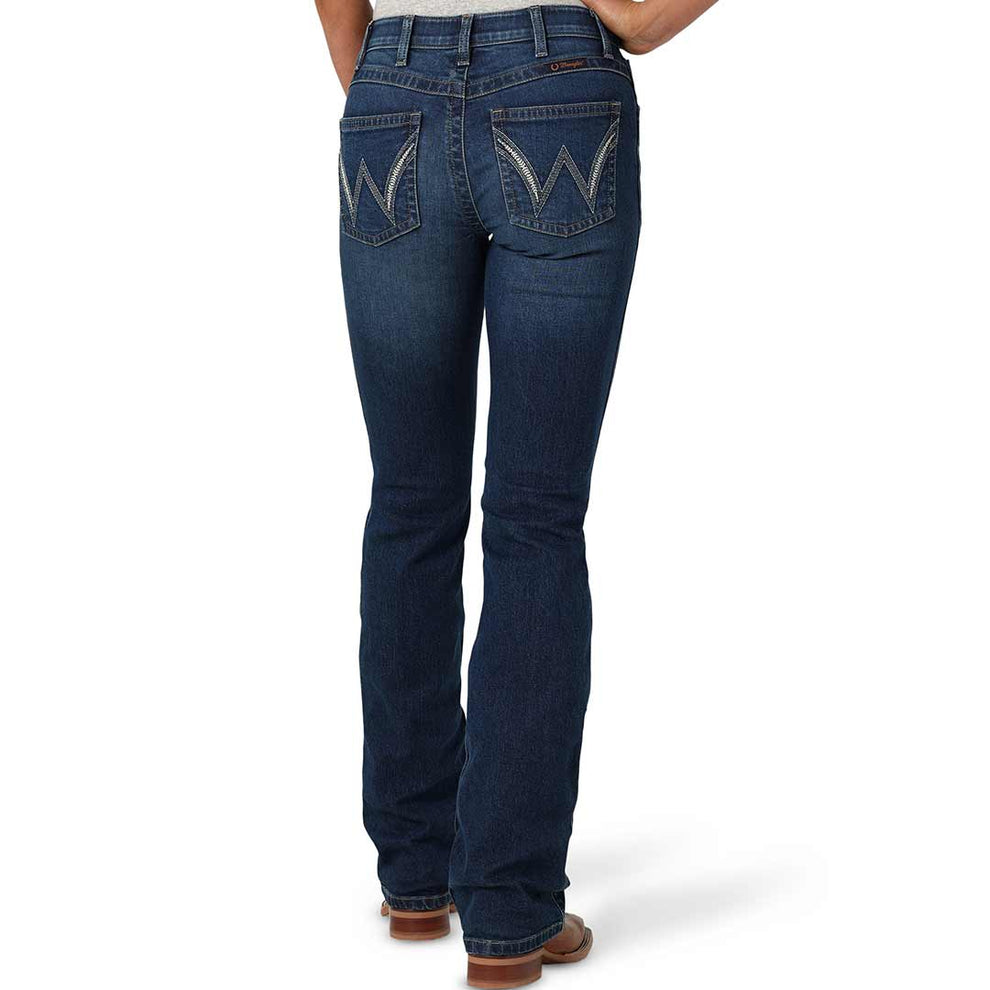Wrangler Women's Ultimate Riding Q-Baby Mid Rise Bootcut Jeans