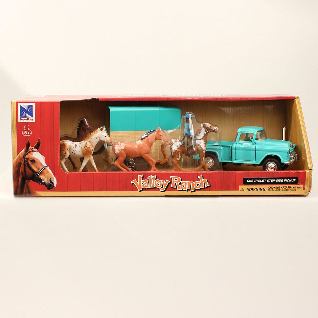 M&F Western Valley Ranch Truck & Trailer Toy Set