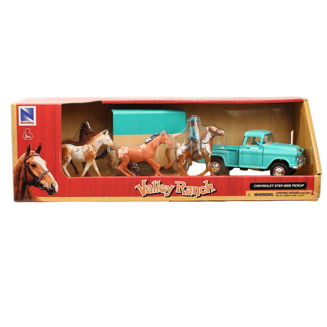 M&F Western Valley Ranch Truck & Trailer Toy Set