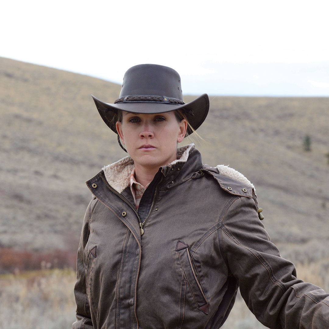 Outback Trading Co. Iron Bark Western Leather Hat | Lammle's