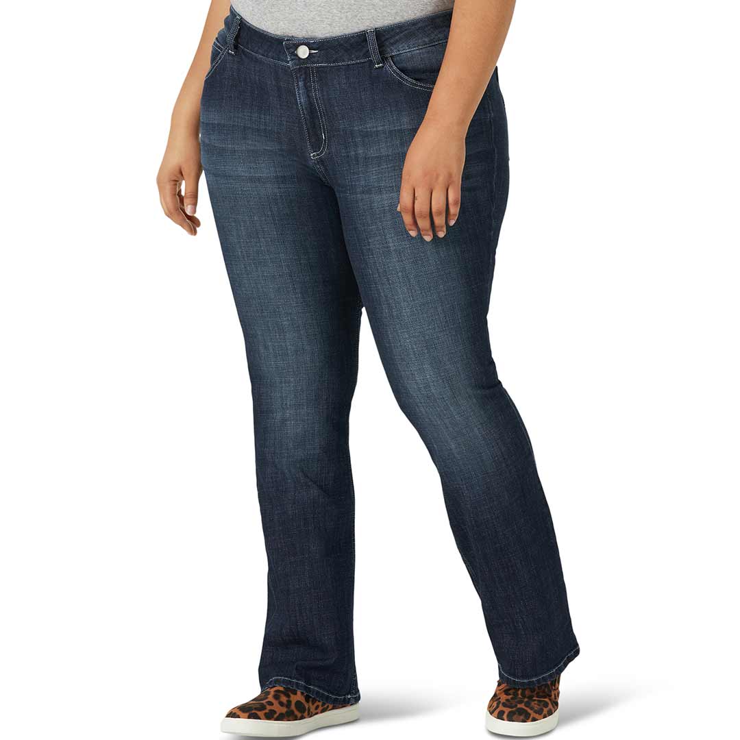 Wrangler Women's Mid Rise Bootcut Jeans