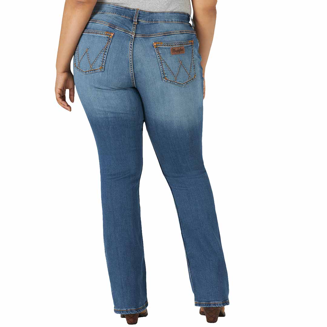 Wrangler Women's Retro Mae Mid Rise Bootcut Jeans