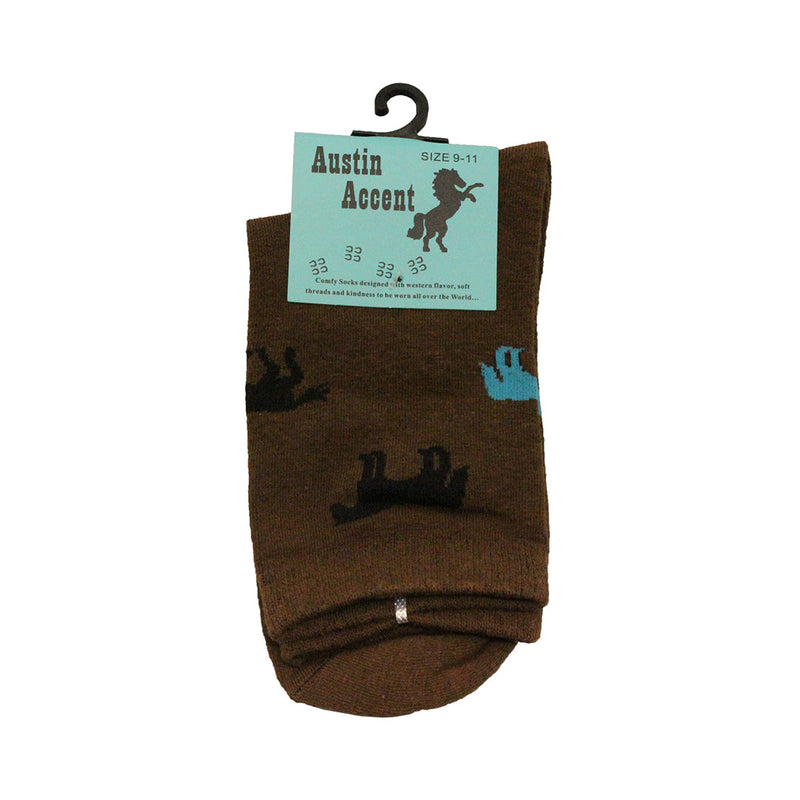 Austin Accent Women's Horse Pattern Sock