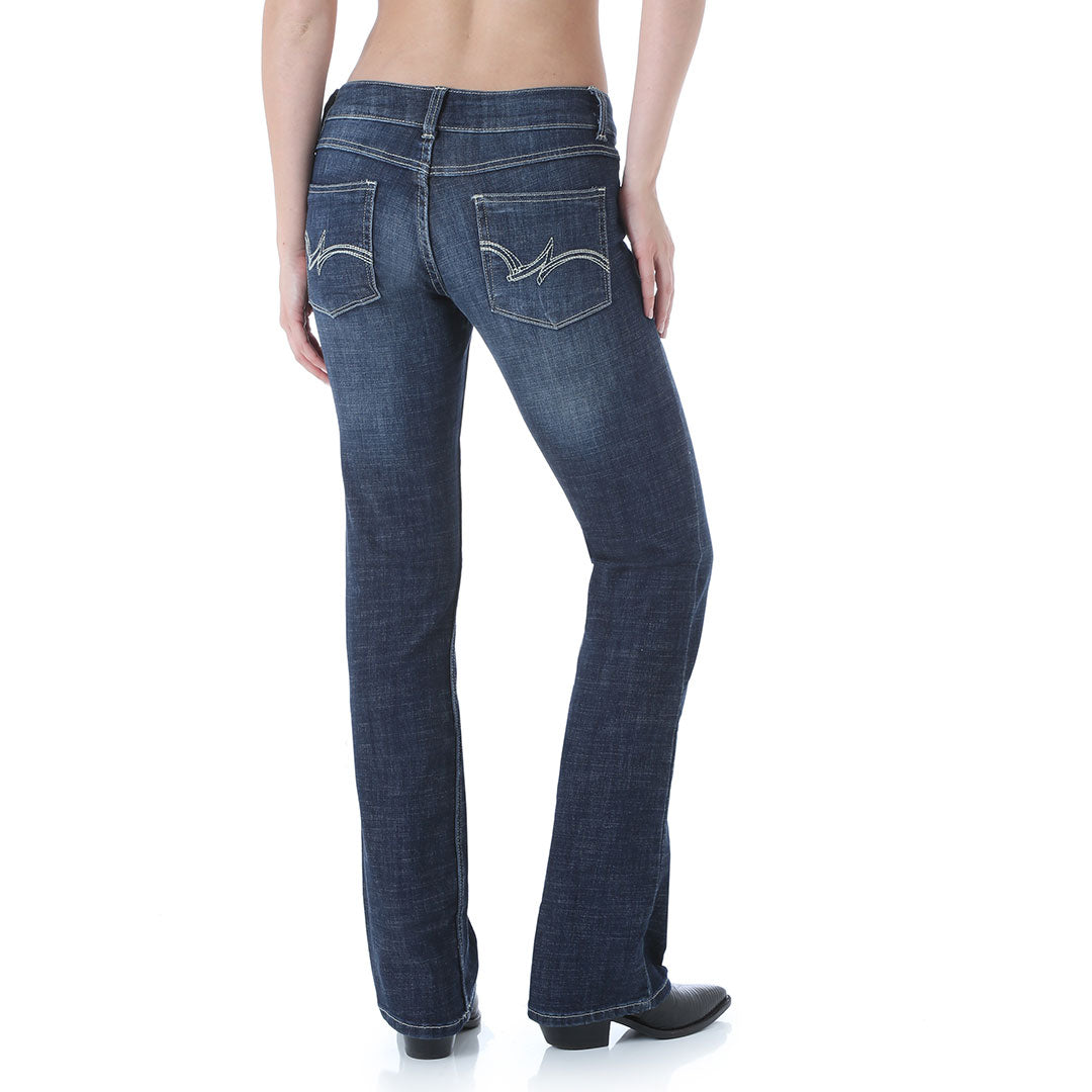 Wrangler Women's Mid Rise Bootcut Jeans