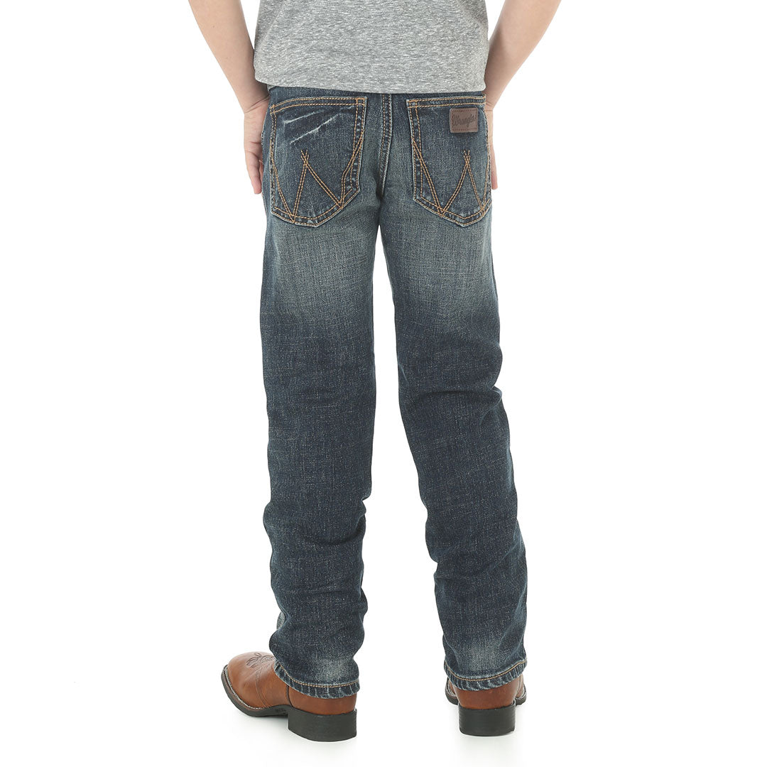 Jean bootcut garçon Wrangler, coupe droite style rétro