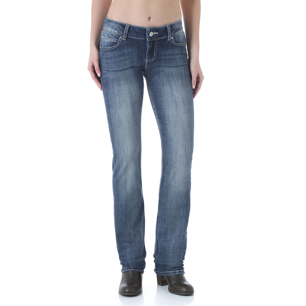 Wrangler Women's Straight Leg Mid Rise Jean