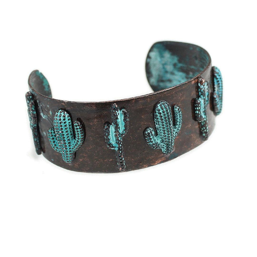 Wyo-Horse Women's Saguaro Cactus Cuff Bracelet