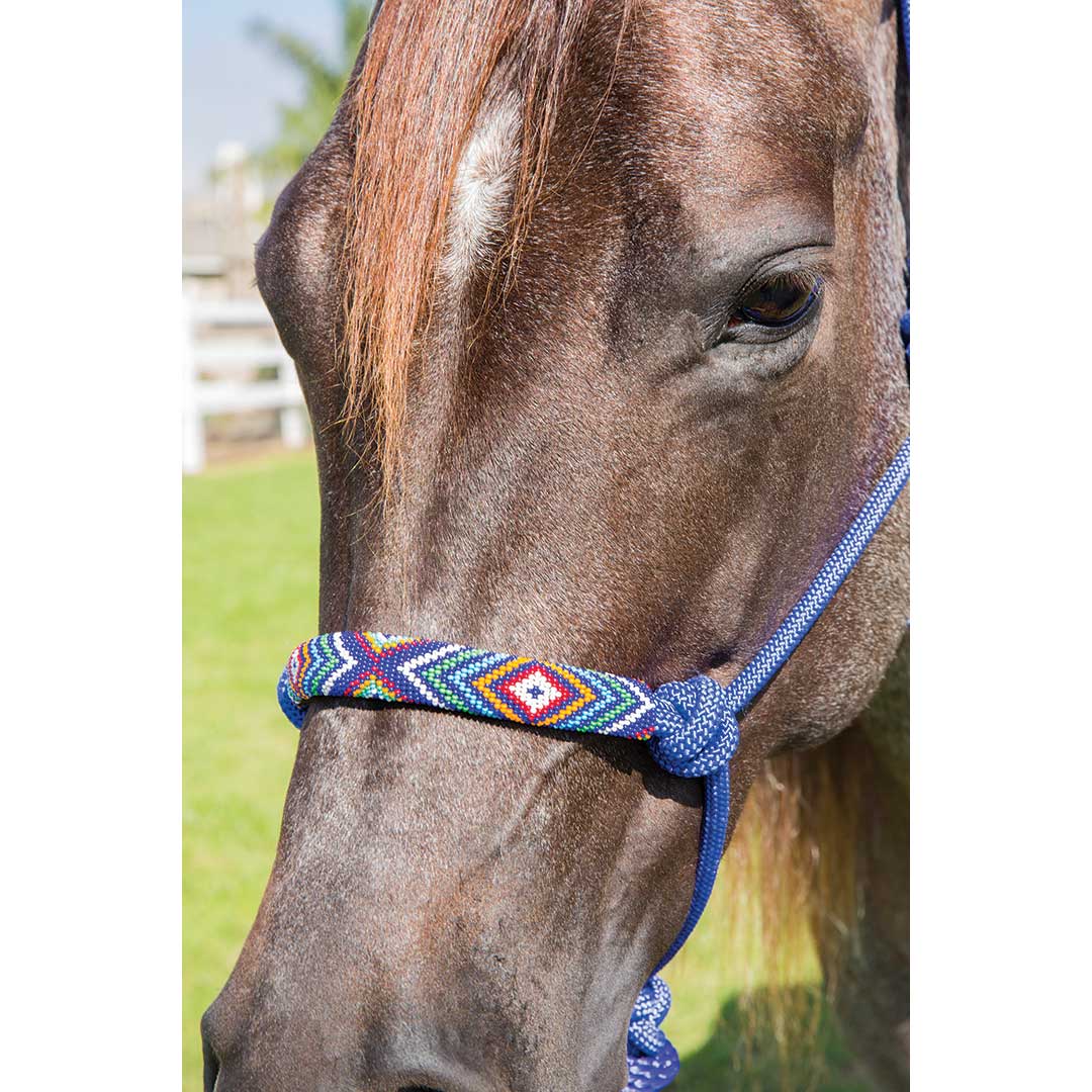 Professional’s Choice Beaded Nose Band Rope Halter