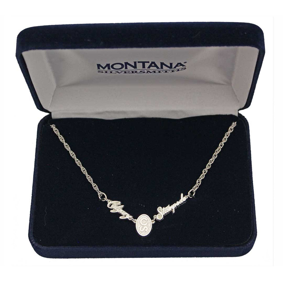 Montana Silversmiths Women's Calgary Stampede Script Necklace
