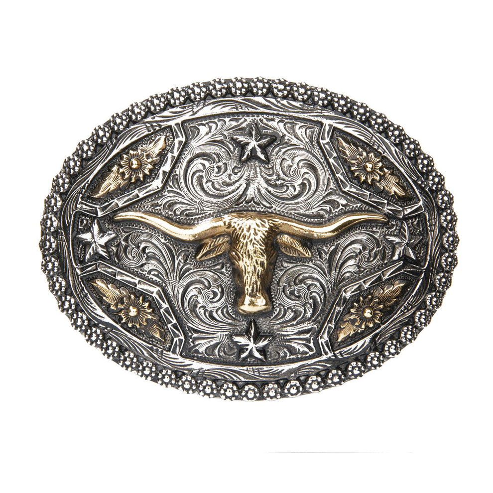 AndWest Berry Edge Two-Tone Longhorn Buckle