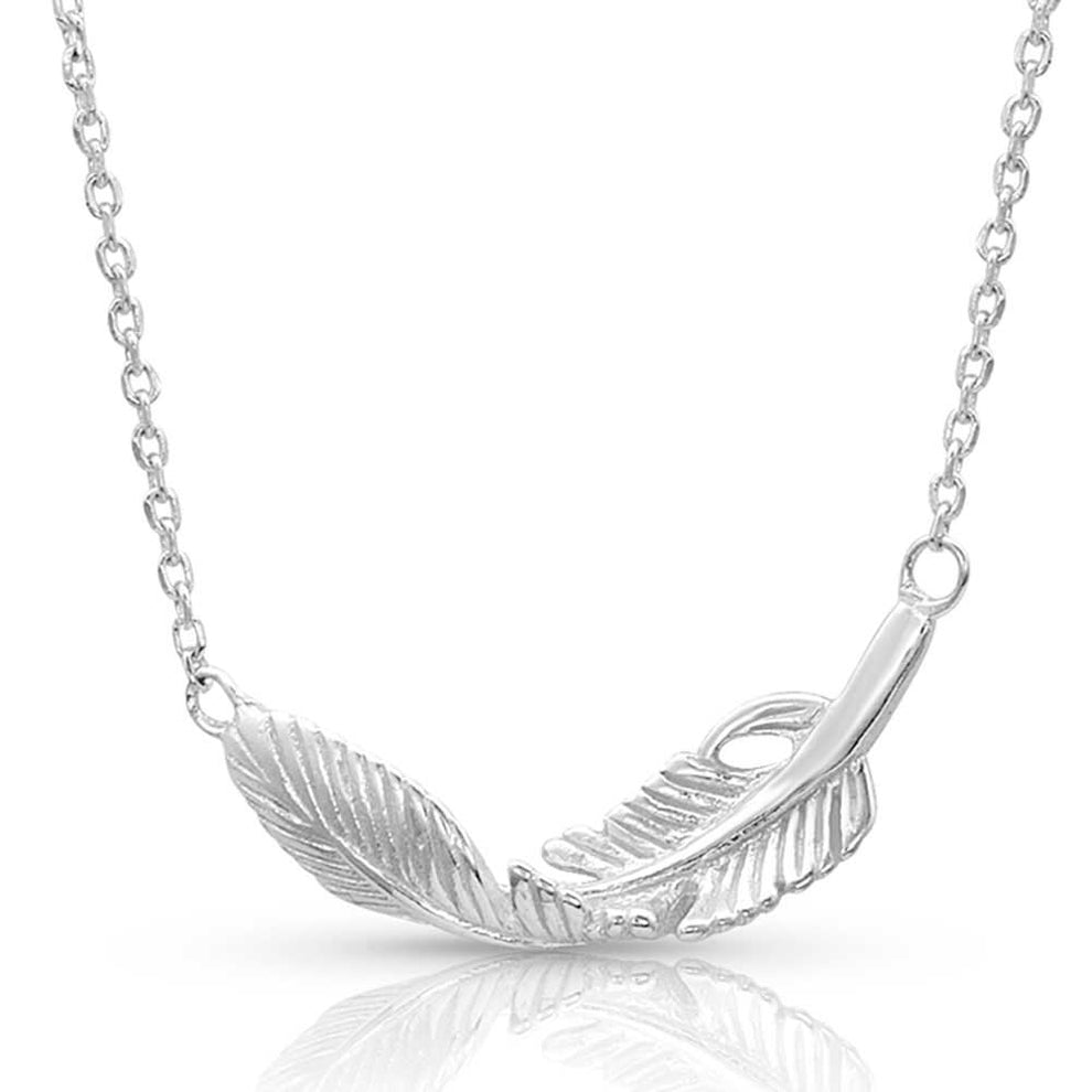 Montana Silversmiths Women's Turning Feather Necklace