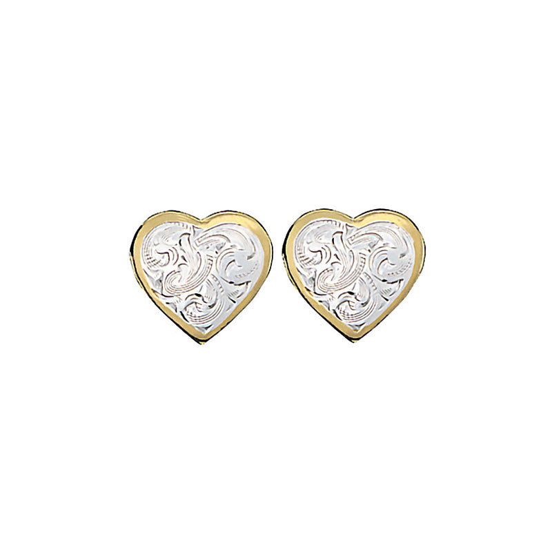Montana Silversmiths Women's Heart Stud Earrings