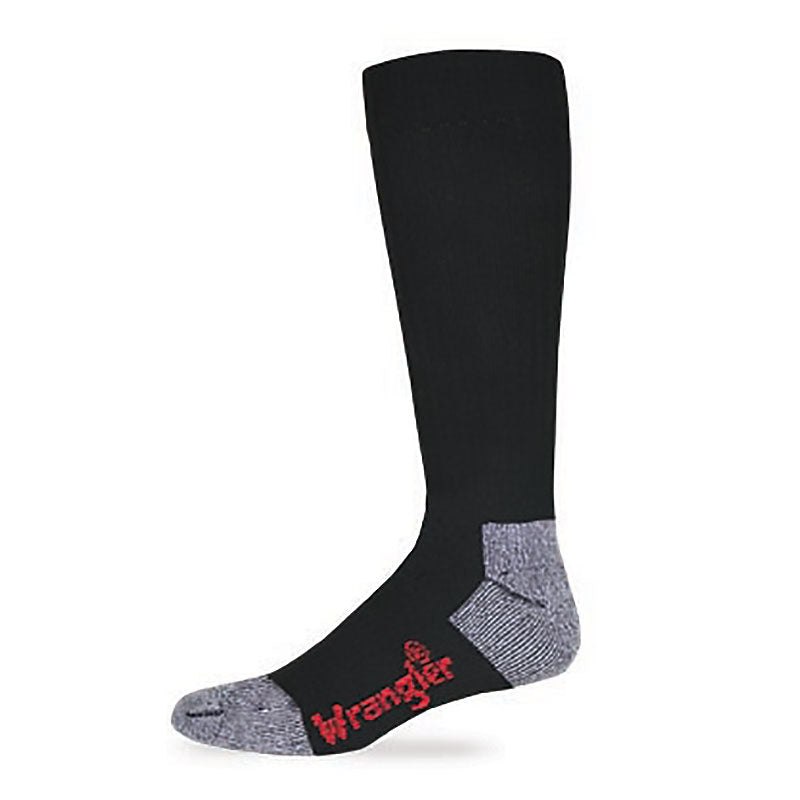 Wrangler Men's Over the Calf Cotton Work Boot Sock - 2 Pack