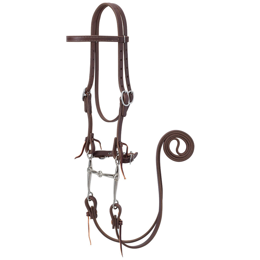 Weaver Working Tack Bridle with 4.5" Snaffle Bit