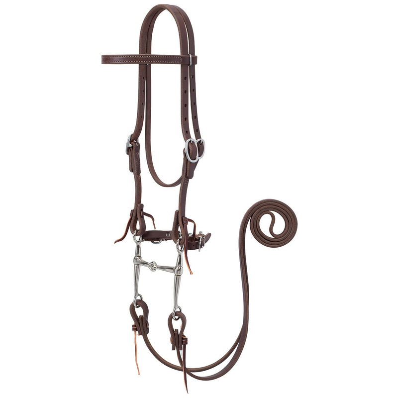 Weaver Working Tack Bridle with 4.5" Snaffle Bit
