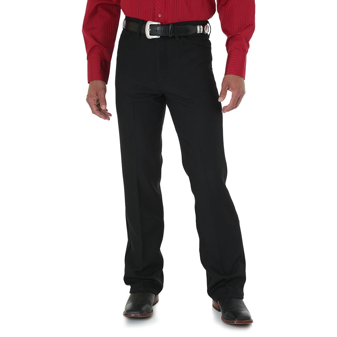 Wrangler Men's WRancher Straight Leg Dress Pant - Black
