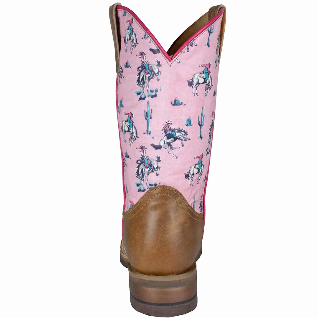 Roper Girls' Cowgirl Print Shaft Cowgirl Boots