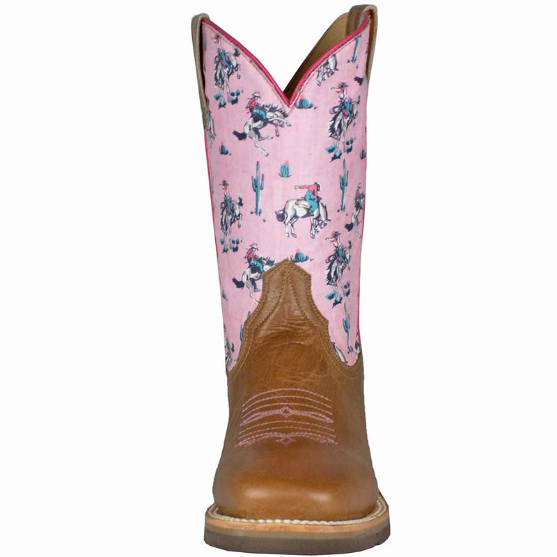 Roper Girls' Cowgirl Print Shaft Cowgirl Boots