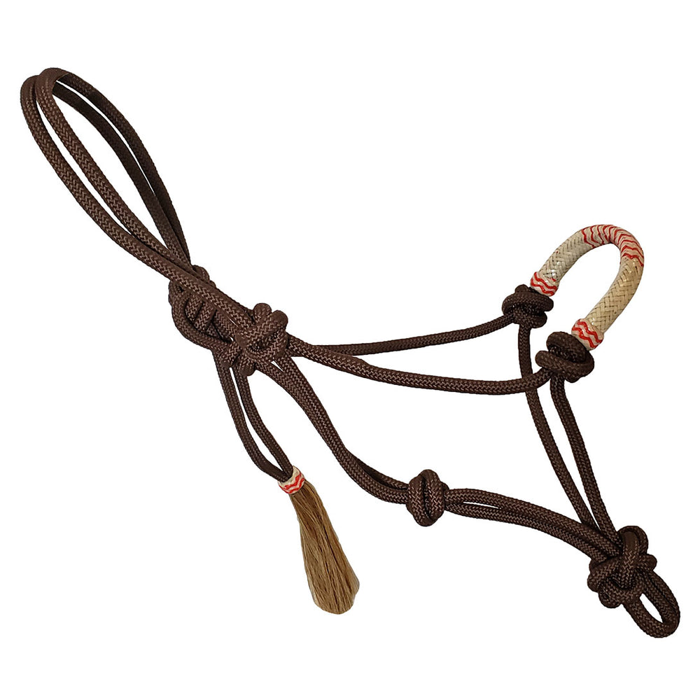 Cowboy Collection 9MM Nylon Halter with Raw Hide Nose Wrap