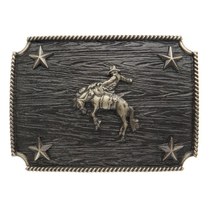 AndWest Iconic Bronc Rider Rectangle Buckle