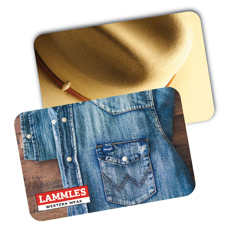 Lammle's Gift Card  Lammle's – Lammle's Western Wear