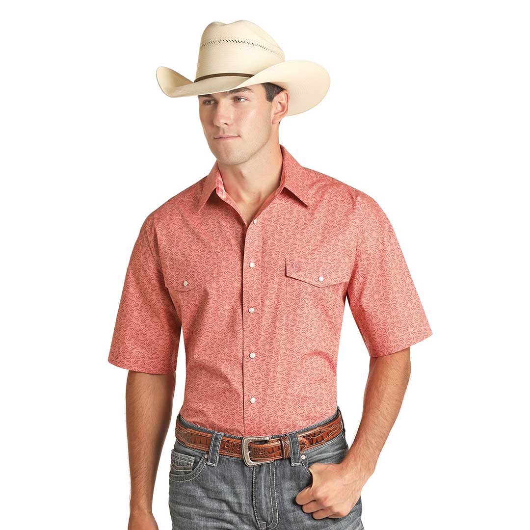 Panhandle Men's Geo Print Short Sleeve Shirt