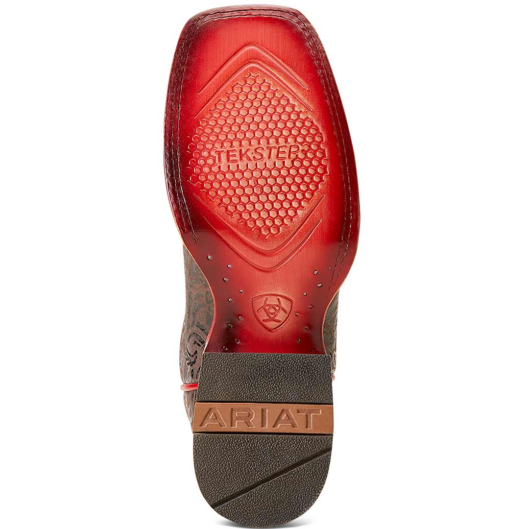 Ariat women's red shop bottom boots