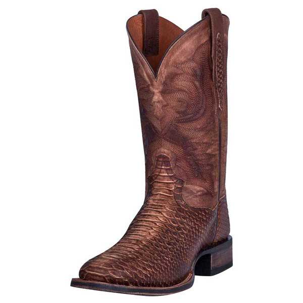 Dan Post Men's Faux Python Square Toe Cowboy Boots | Lammle's – Lammle ...